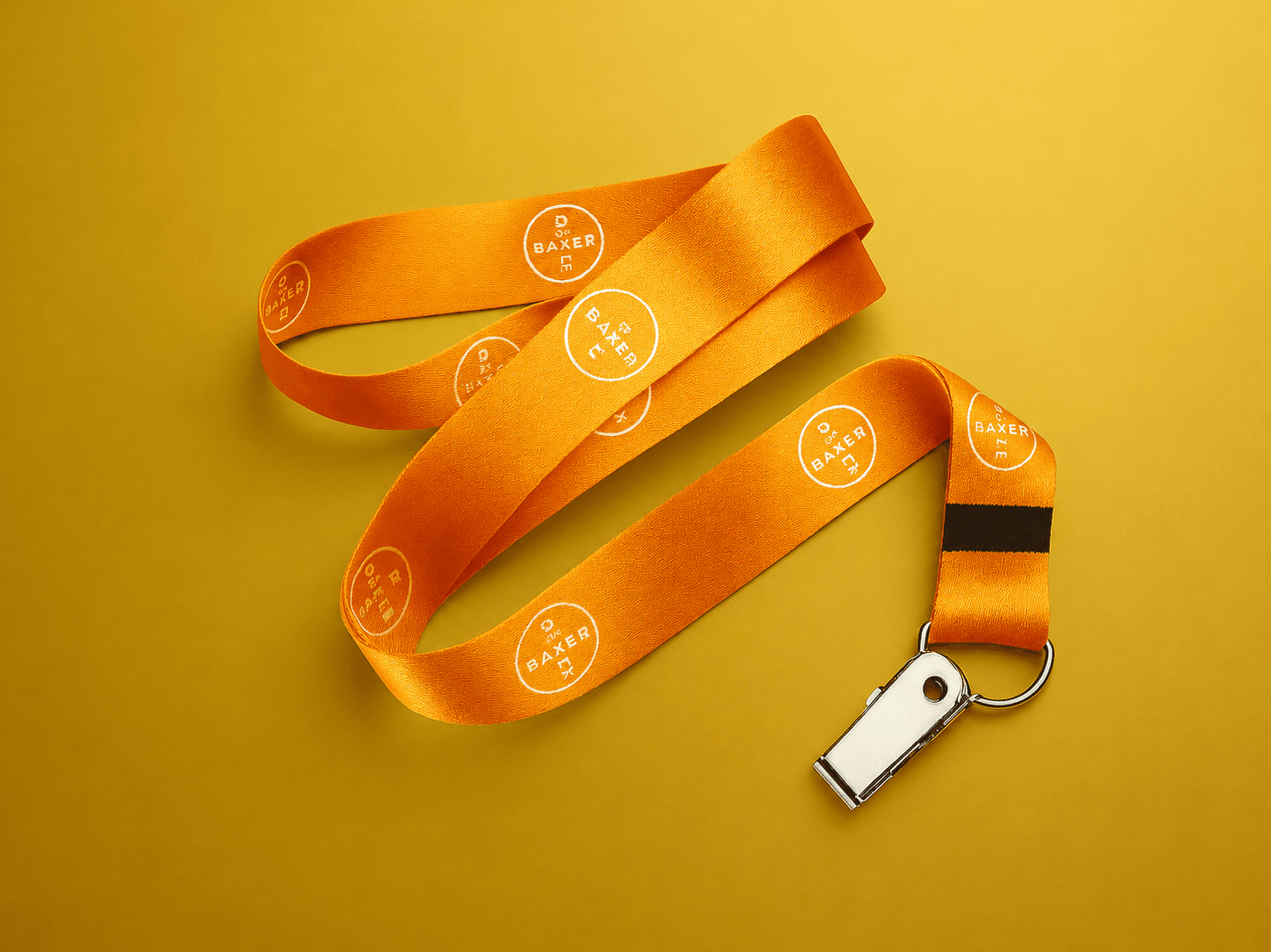 Cordão Personalizado Digital 0,80 cm x 20mm com Clips de Metal