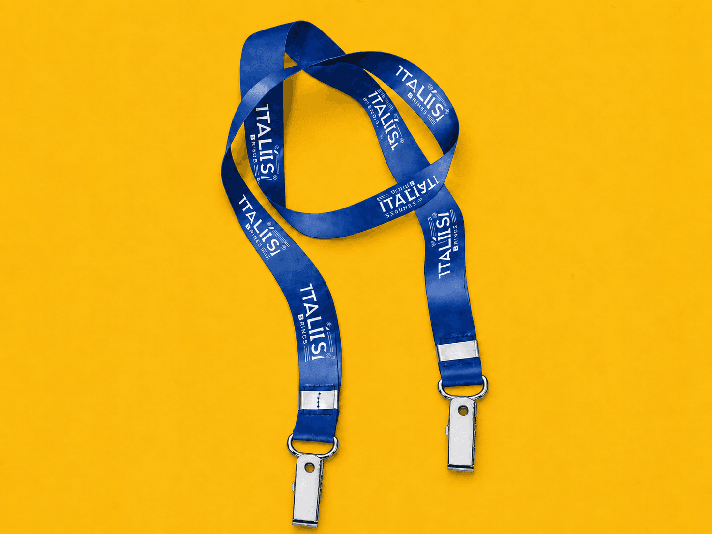 Cordão Personalizado Digital 0,80 cm x 15mm com 2 Clips Metal