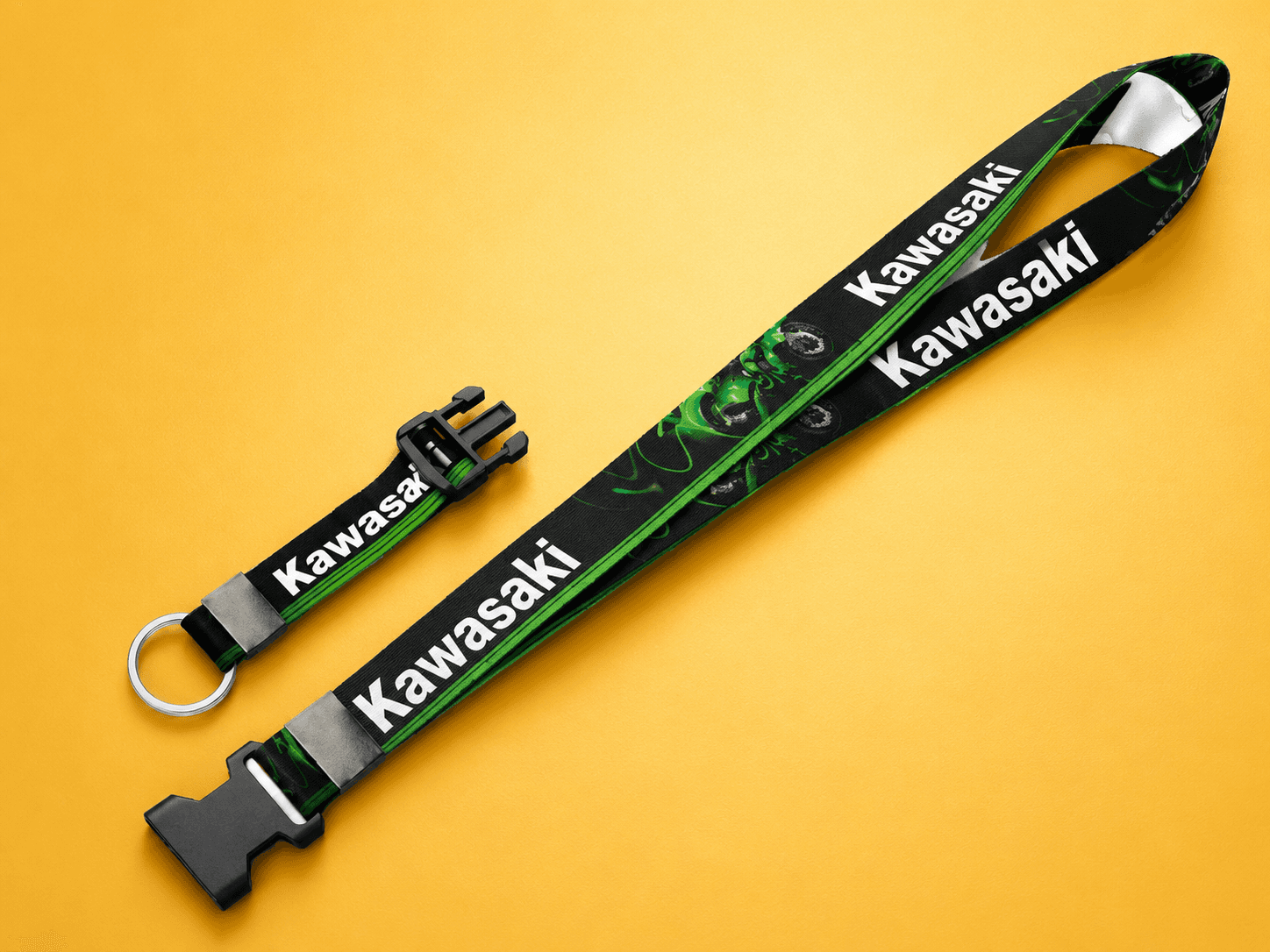 Cordão Personalizado Digital 0,80 cm x 20mm com Clips Chaveiro