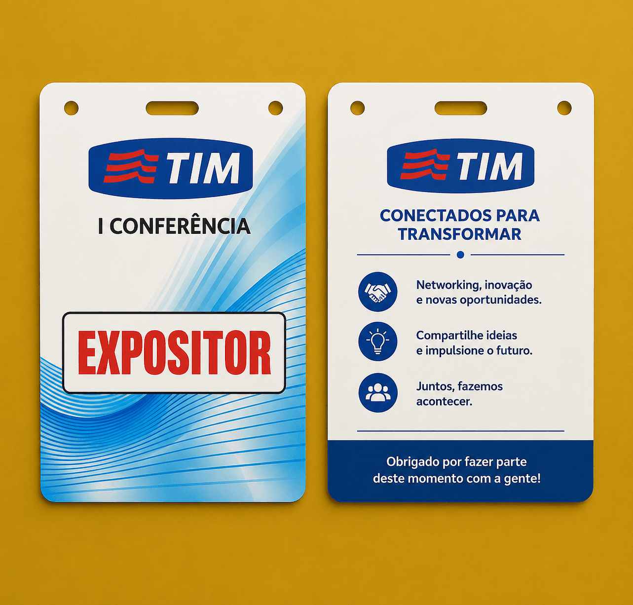 Credencial de Evento em PVC 2 Faces